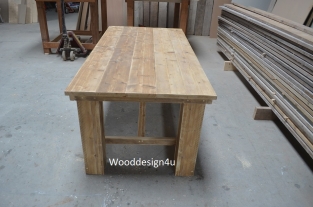 Scaffolding wood table